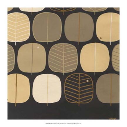 Framed Woodland Motif I Print