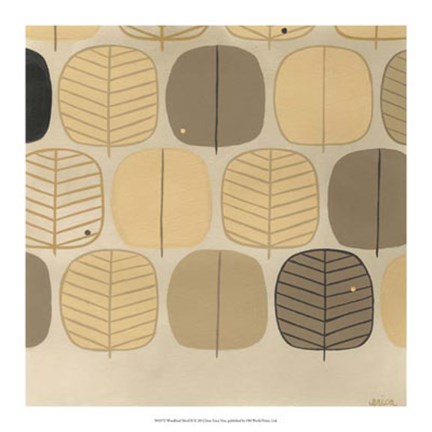 Framed Woodland Motif II Print