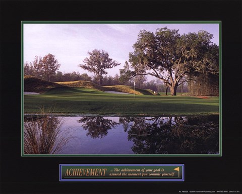 Framed Achievement-Golf Print