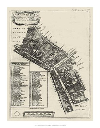 Framed Quays of London III Print