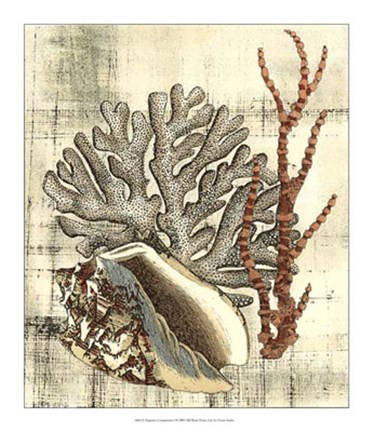 Framed Neptune&#39;s Composition I Print