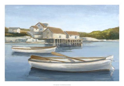 Framed Tranquil Waters I Print