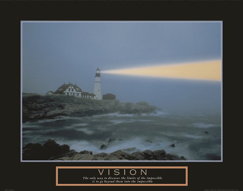 Framed Vision-Lighthouse Print