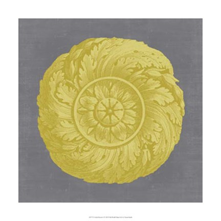 Framed Gilded Rosette I Print