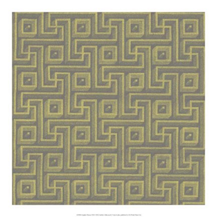 Framed Graphic Pattern VIII Print