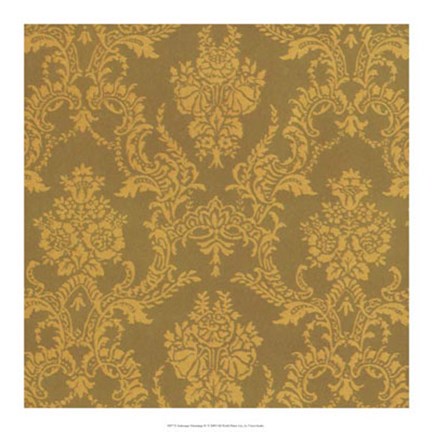 Framed Arabesque Trimmings IV Print