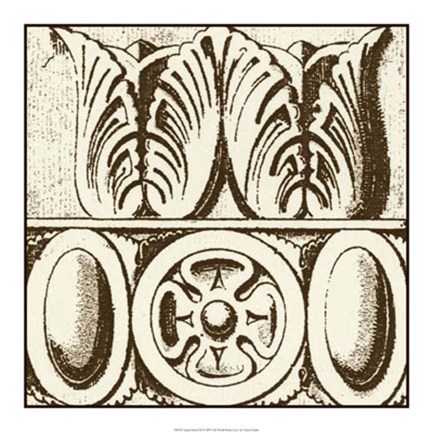 Framed Sepia Detail III Print