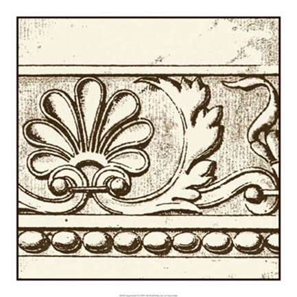 Framed Sepia Detail VI Print