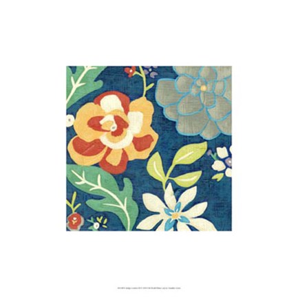 Framed Indigo Garden III Print