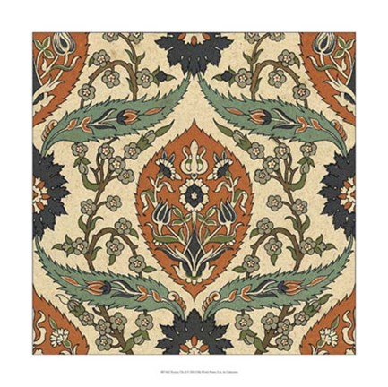 Framed Persian Tile II Print