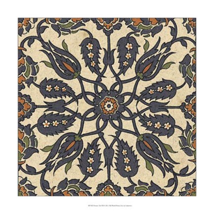 Framed Persian Tile VII Print