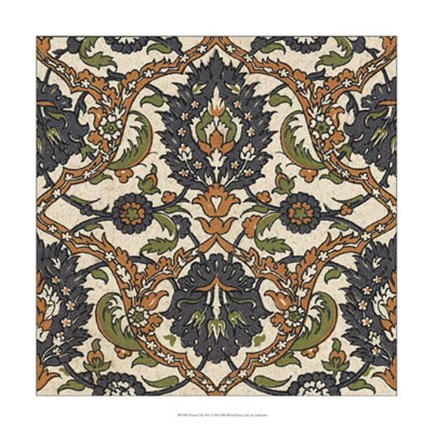 Framed Persian Tile VIII Print