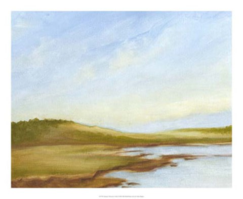 Framed Summer Horizons I Print