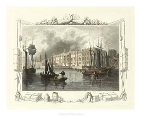 Framed Seaside Vignette I Print