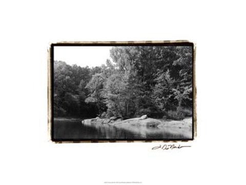 Framed Serene Lake III Print