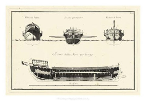 Framed Veduta di Palmi Napoletani I Print