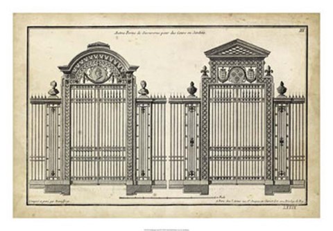 Framed Neufforge Gate II Print