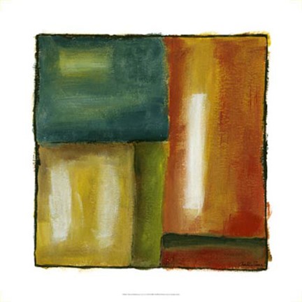 Framed Mirrored Reflections (A) I on CGP Print