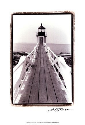 Framed Marshall Point Light, Maine Print