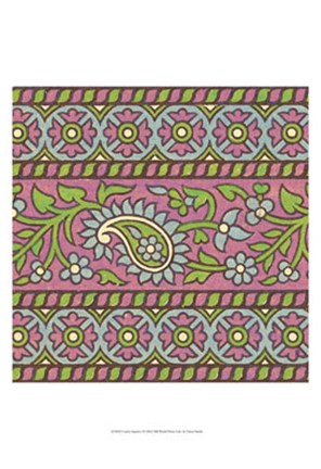 Framed Ceylon Squares I Print