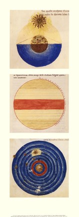 Framed Abstract Circles I Print