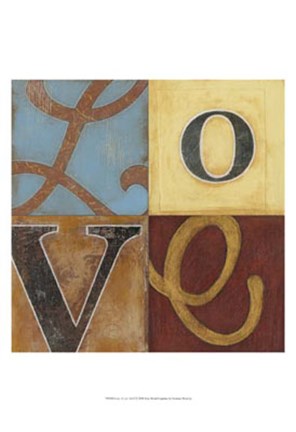 Framed Love a Lot 12x12 Print