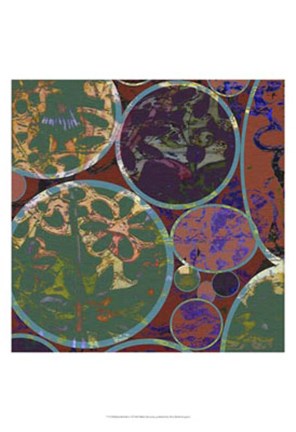 Framed B-Jeweled Deco I Print