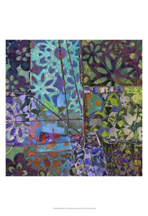 Framed B-Jeweled Deco III Print