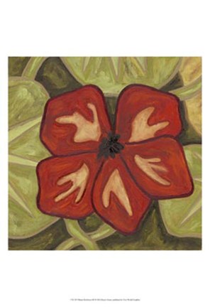 Framed Vibrant Rainforest III Print