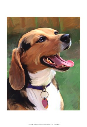 Framed Beagle-Beagle Print