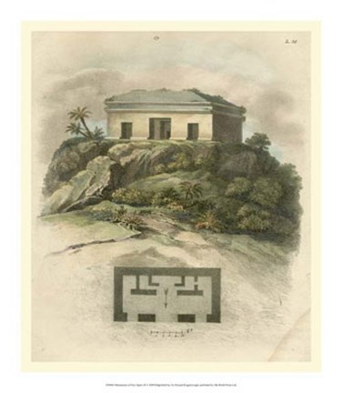 Framed Monuments of New Spain III Print