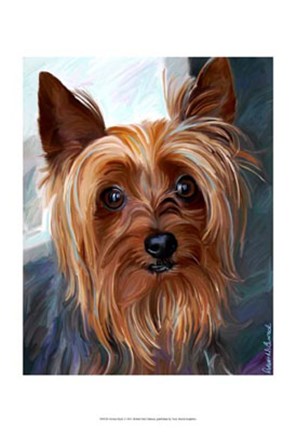 Framed Yorkie Style Print