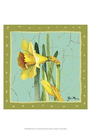 Framed Whimsical Flowers I Print