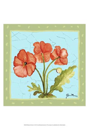 Framed Whimsical Flowers II Print