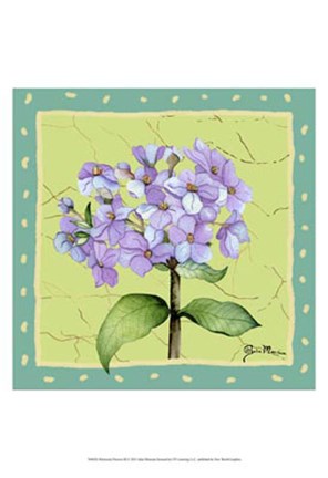 Framed Whimsical Flowers III Print