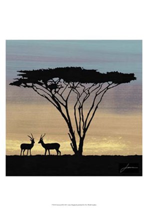 Framed Savanna III Print