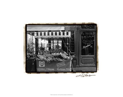 Framed Cafe Charm, Paris I Print