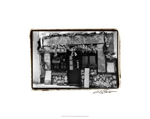 Framed Cafe Charm, Paris II Print