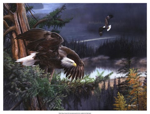 Framed Wings of Freedom Print