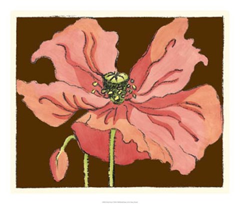 Framed Petal Poetry I Print