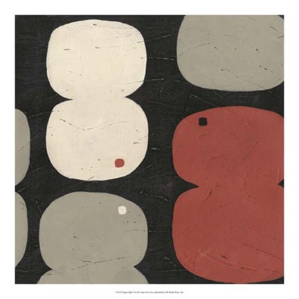 Framed Figure Eight I Print