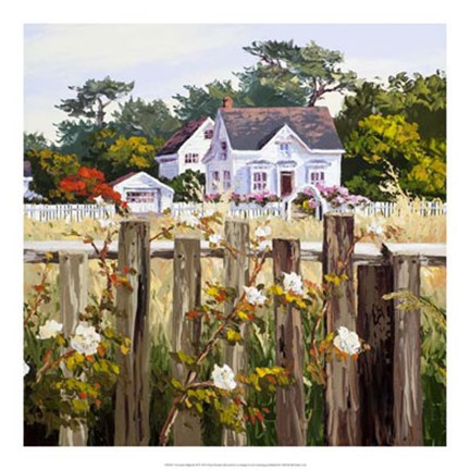 Framed Victorian Triptych II Print