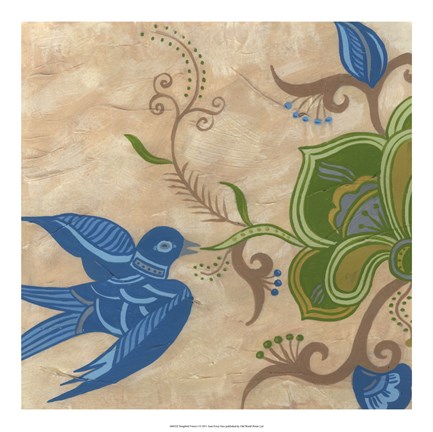 Framed Songbird Fresco I Print