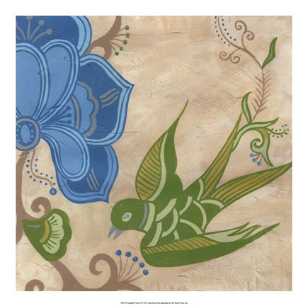 Framed Songbird Fresco II Print