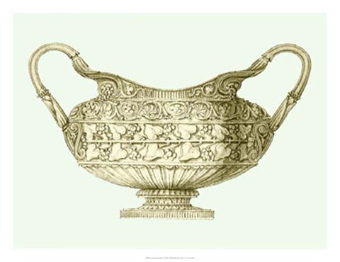 Framed Celadon Porcelain I Print