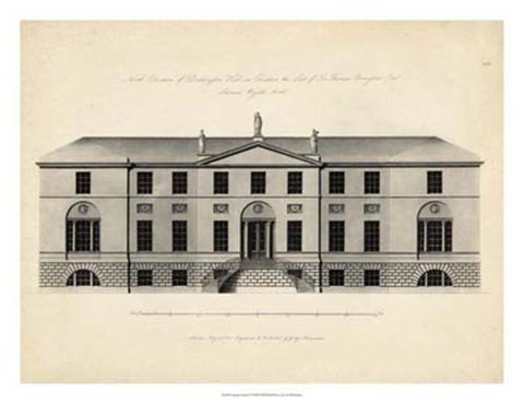 Framed Antique Facade II Print