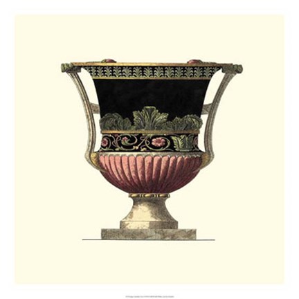 Framed Large Giardini Urn I Print