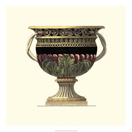 Framed Large Giardini Urn II Print