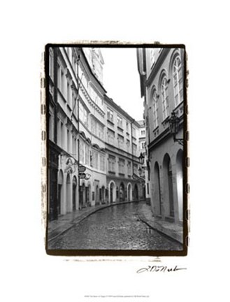 Framed Streets of Prague I Print