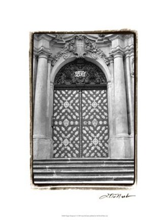 Framed Prague Passageway V Print